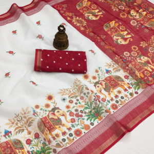 linen saree